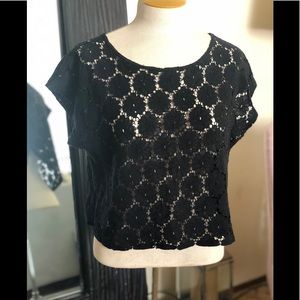 Black lace top